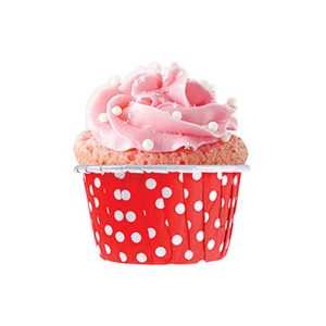 Kırmızı Puantiyeli Muffin Cupcake Kalıbı Kek Kapsülü 50’li
