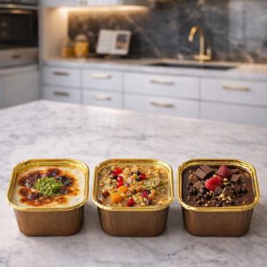 Kare Kahverengi Gold Muffin Cupcake Kalıbı Kek Kapsülü 25'li